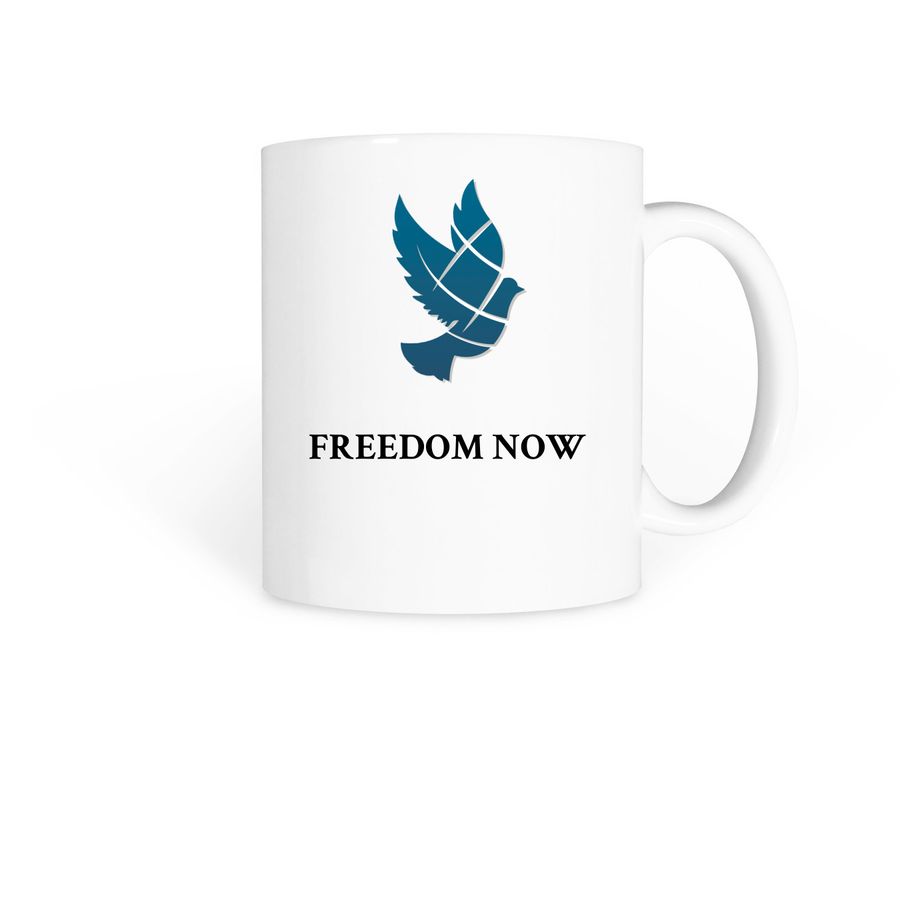 Freedom Now Mugs, a White Coffee Mug