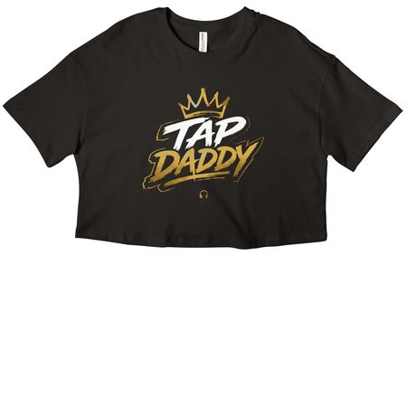 Tap Daddy&nbsp;, a Black Women?s Cropped Cotton Tee