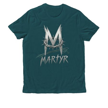MARTYR - OCEAN GREEN TEE, a Deep Sea Green Allmade Organic Cotton Unisex Tee