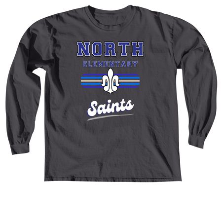 North Elementary School?s Shirt Fundraiser, a Graphite Comfort Colors Long Sleeve Tee
