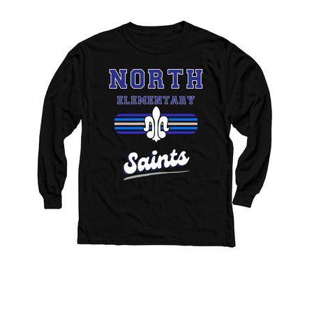 North Elementary School?s Shirt Fundraiser, a Black Youth Long Sleeve Tee