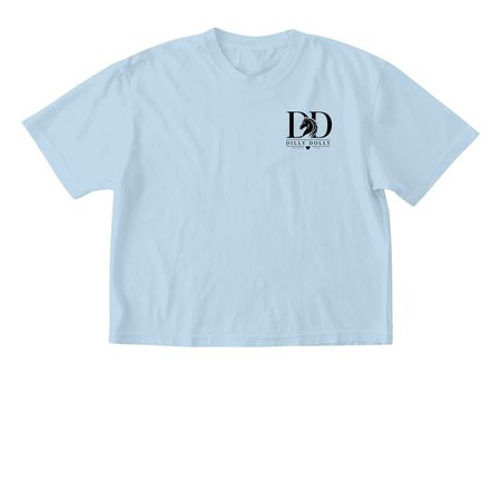 Dilly Dolly, a Chambray Comfort Colors Boxy Tee