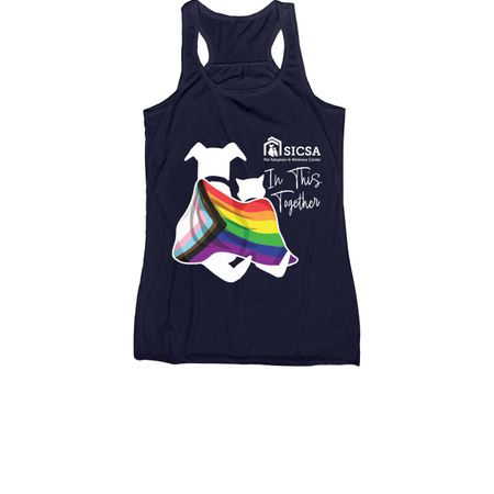 In This Together - Tees & Tanks, a Navy Women's Racerback