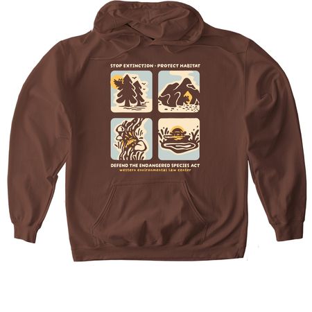 Habitat hero!, a Cocoa Softstyle Pullover Hoodie