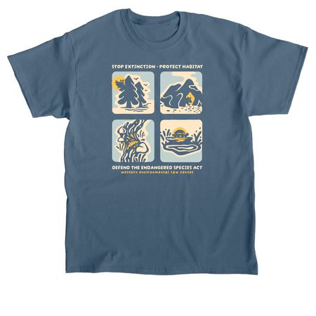 Habitat hero!, a Indigo Blue Classic Unisex Tee