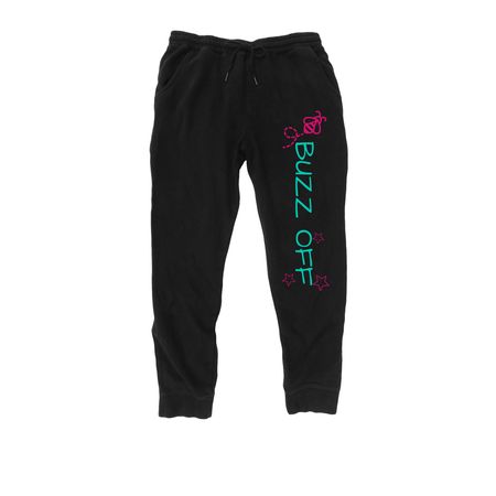 Buzz Off&nbsp;, a Black Midweight Fleece Joggers