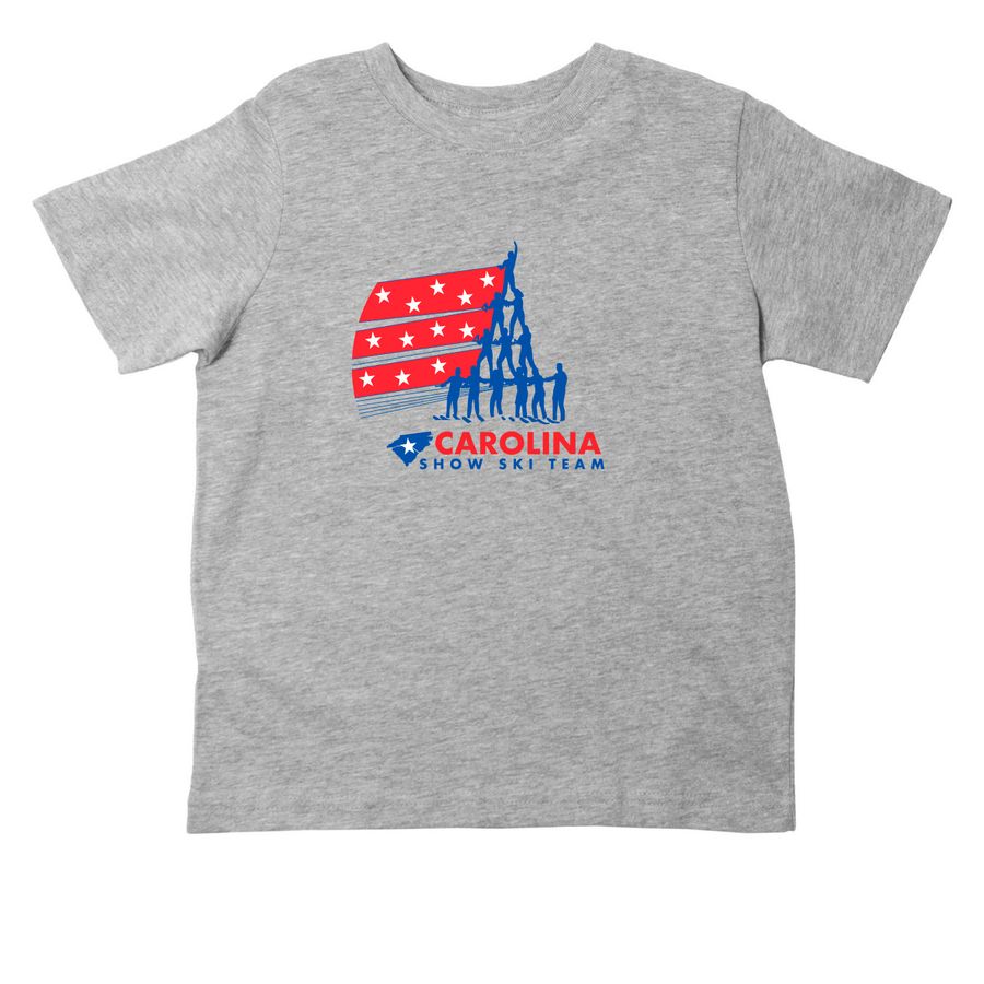 Toddler Skier, a Heather Toddler Tee
