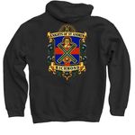 KSA Richmond Logo Tee, a Black Pullover Hoodie (back-view)