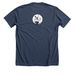 Laugh at Fascists: Minimalist Shirt!, a Heather Navy Premium Unisex Tee (back-view)