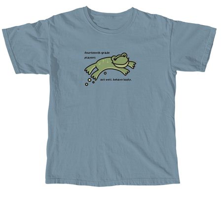 silly frog t-shirt, a Ice Blue Comfort Colors Unisex Tee
