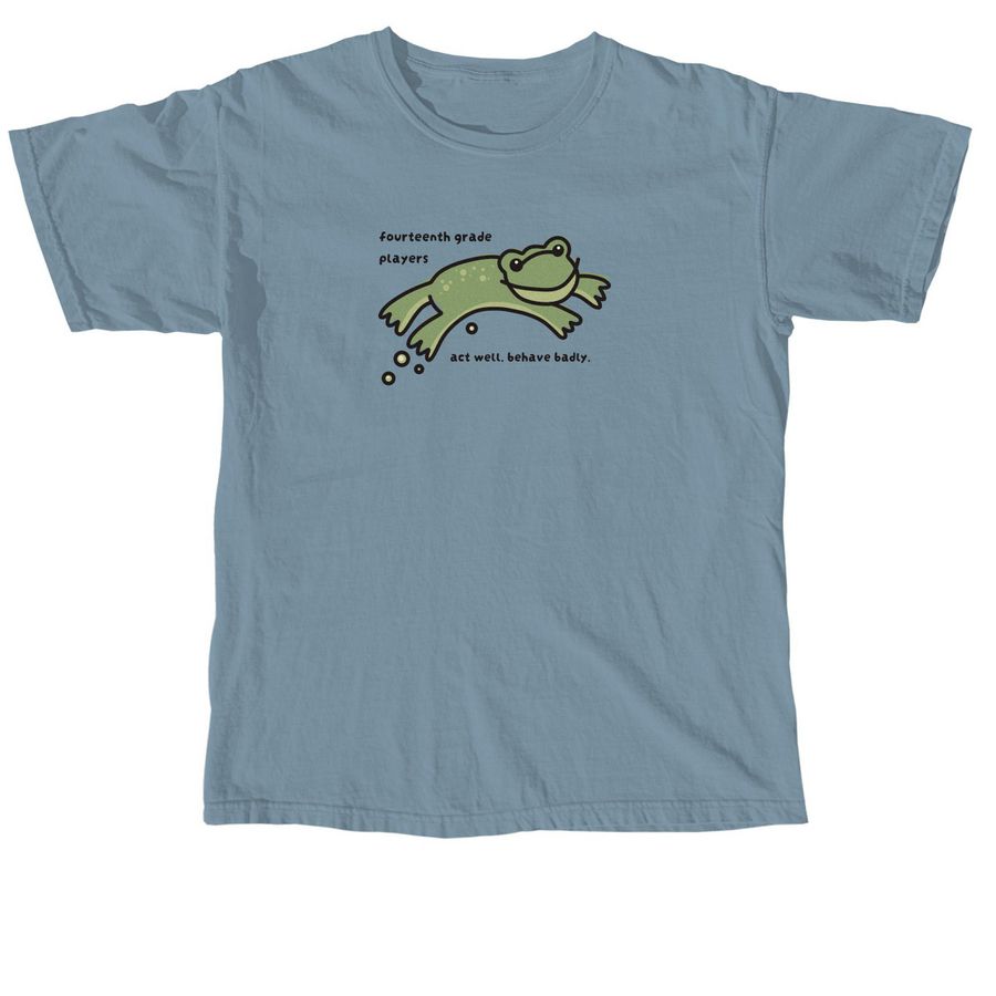 silly frog t-shirt, a Ice Blue Comfort Colors Unisex Tee