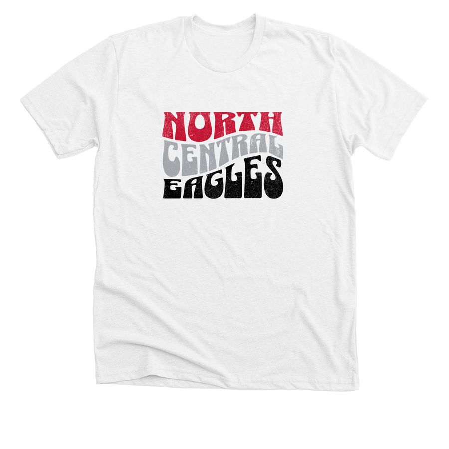 "Do the Wave, Eagles!" Spirit Wear, a Solid White Blend Premium Unisex Tee