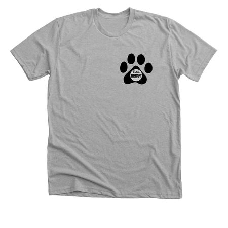 TRAIL PAW-TNER, a Athletic Heather Premium Unisex Tee