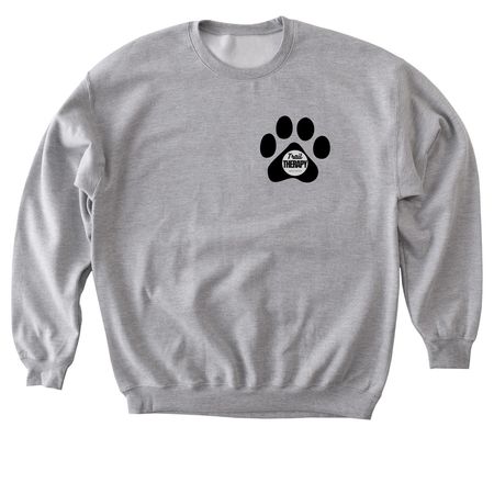 TRAIL PAW-TNER, a Sport Grey Softstyle Crewneck Sweatshirt
