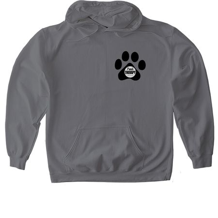 TRAIL PAW-TNER, a Charcoal Gildan Softstyle Pullover Hoodie