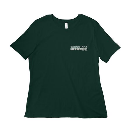 Sutherland 90th - Back Print Tops, a Forest Women?s Relaxed Cotton Tee