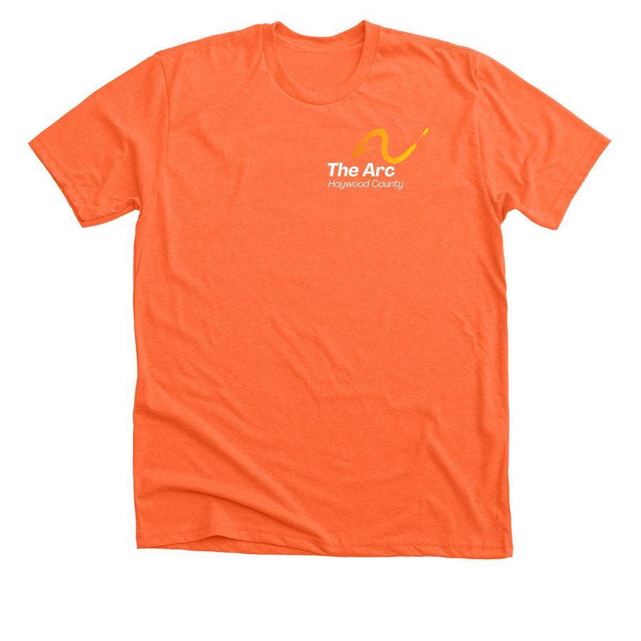 Disability Rights T-Shirt, a Heather Orange Premium Unisex Tee