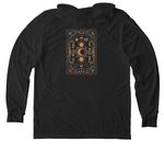 Here for the wild ones&nbsp;, a Space Black Allmade Eco Triblend Hoodie Tee (back-view)