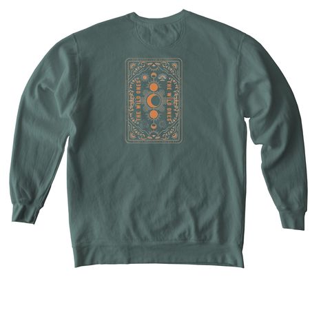 Here for the wild ones&nbsp;, a Blue Spruce Comfort Colors Crewneck Sweatshirt