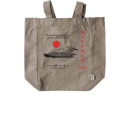 AS IT IS IN HEAVEN, a Pumice Recycled Cotton Tote Bag