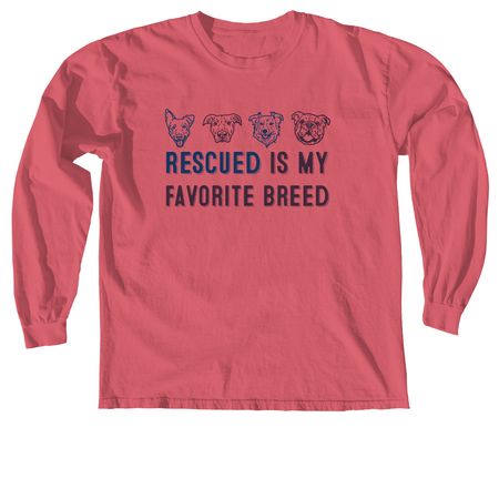 Rescue&nbsp;, a Crimson Comfort Colors Long Sleeve Tee