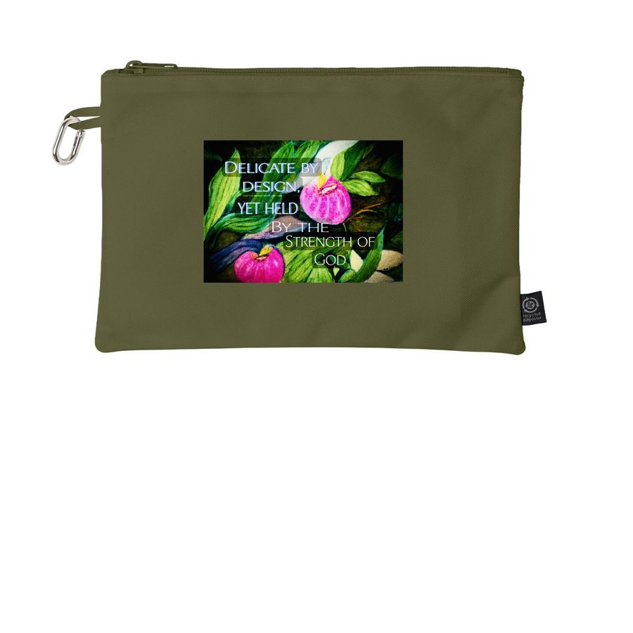 Grace on Canvas Pouch, a Olive Grove Go-Go Pouch