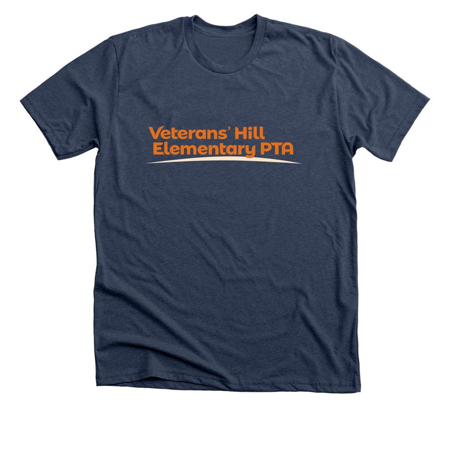 Veterans' Hill, a Heather Navy Premium Unisex Tee