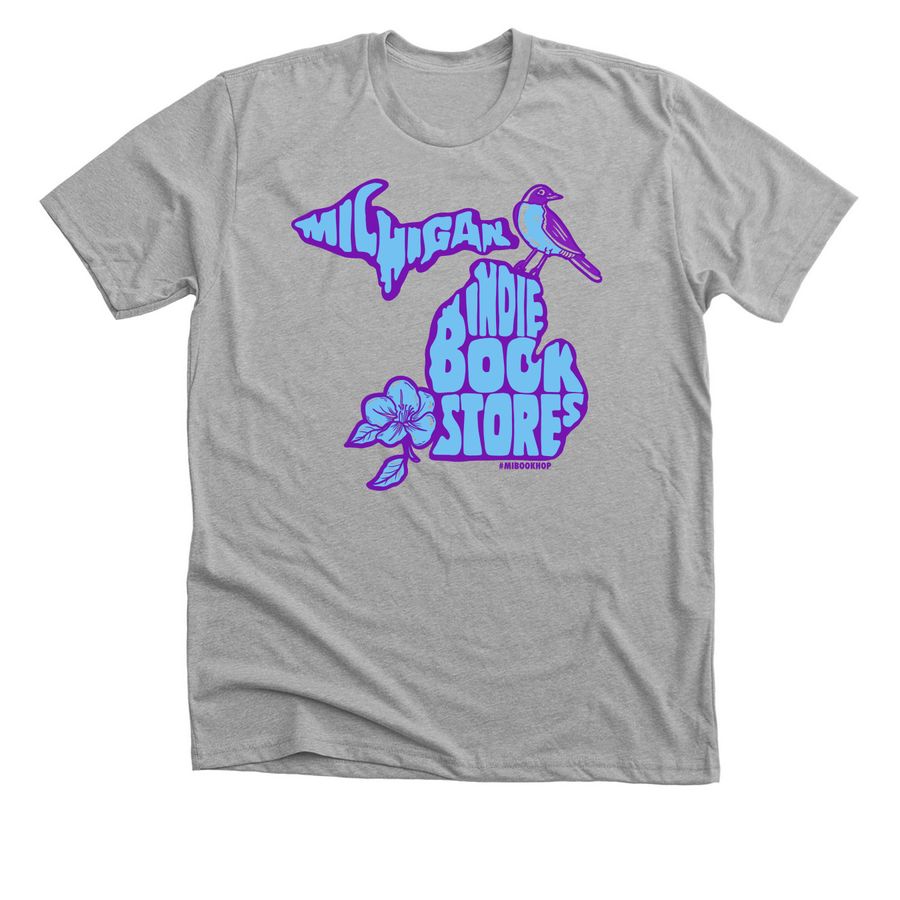 MI Book Hop 2026, a Athletic Heather Premium Unisex Tee