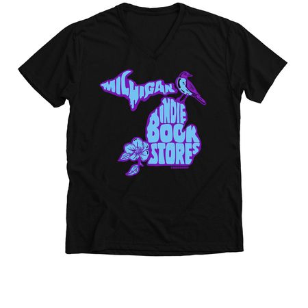 MI Book Hop 2026, a Solid Black Blend Premium V-Neck Tee