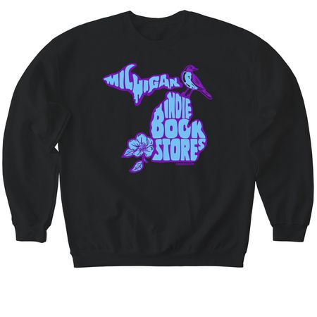 MI Book Hop 2026, a Black Softstyle Crewneck Sweatshirt