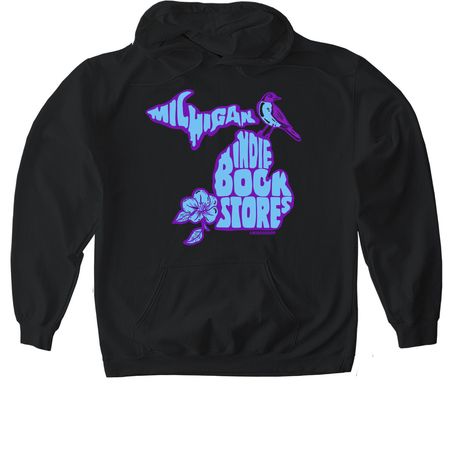 MI Book Hop 2026, a Black Gildan Softstyle Pullover Hoodie