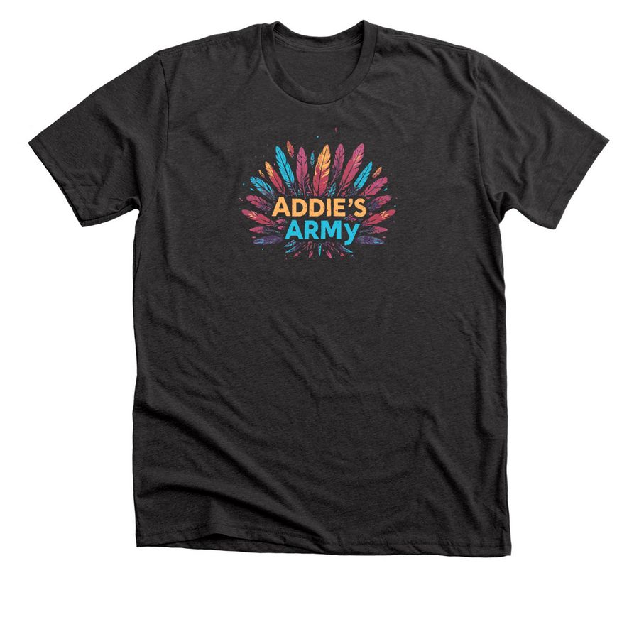 ADDIE'S ARMY, a Dark Grey Heather Premium Unisex Tee