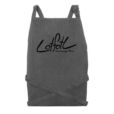LotFotL Stuff, a Black Denim Recycled Denim Bib Apron