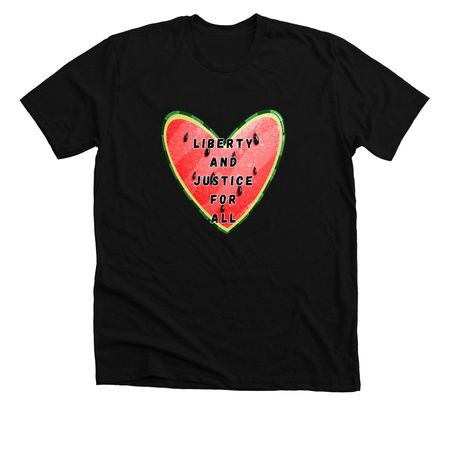 FREE PALESTINE, a Solid Black Blend Premium Unisex Tee