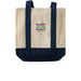 Rowdy Tote, a Natural/Navy Two-Tone Grocery Tote Bag