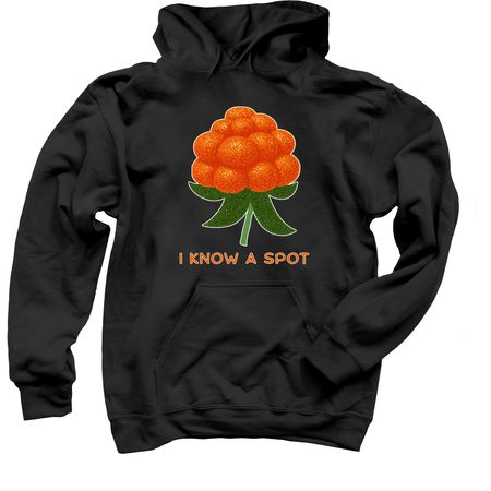 Aqpik - I Know a Spot, a Black Pullover Hoodie