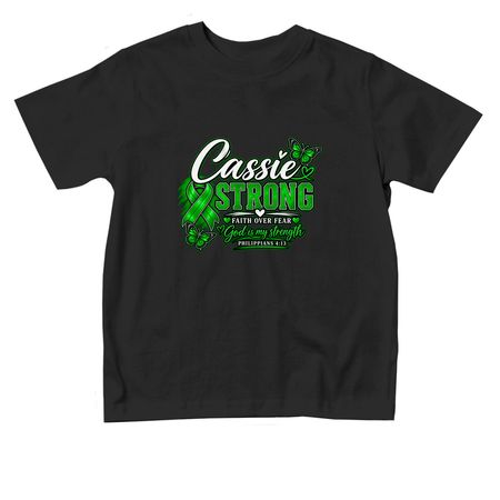 Cassie Strong Toddlers, a Black Toddler Tee