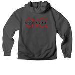 CNCL'd in April, a Asphalt Premium Heavyweight Pullover Hoodie (back-view)