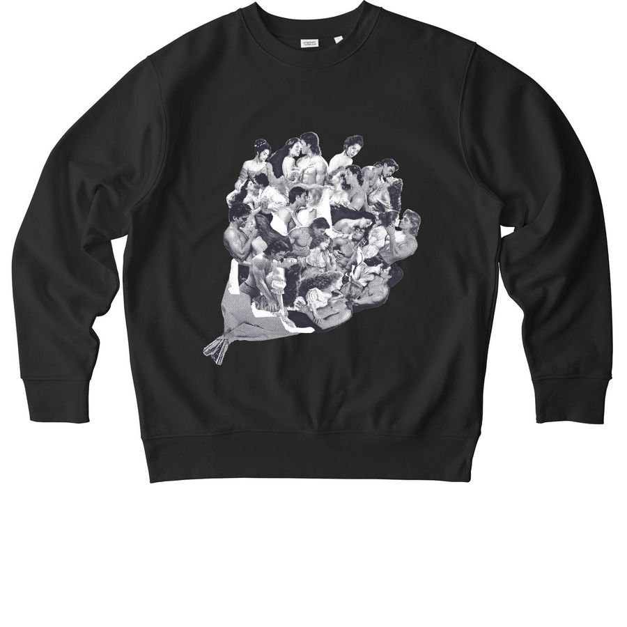 Kleypas Bouquet - Almost Black, a Black Stanley/Stella Unisex Changer 2.0 Crewneck Sweatshirt