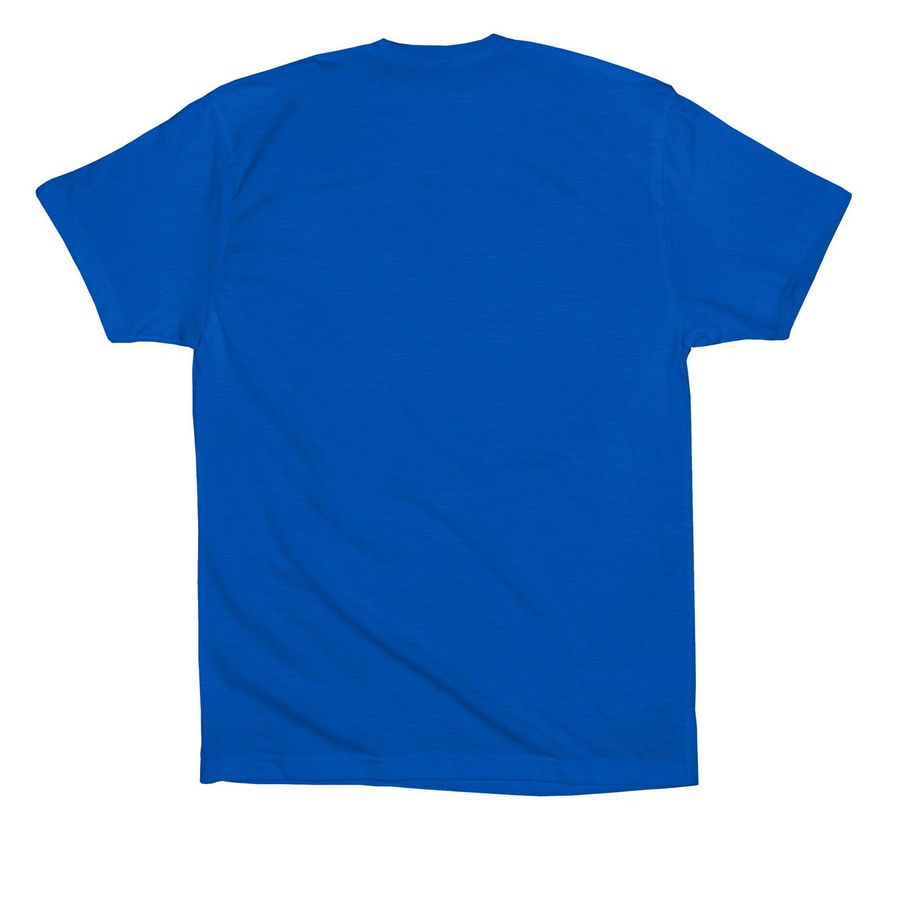 The Affordability Shirt, a True Royal Premium Cotton Tee (back-view)