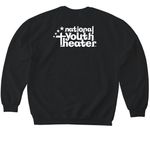 From tech to curtain call?no one wears it bet, a Black Softstyle Crewneck Sweatshirt (back-view)