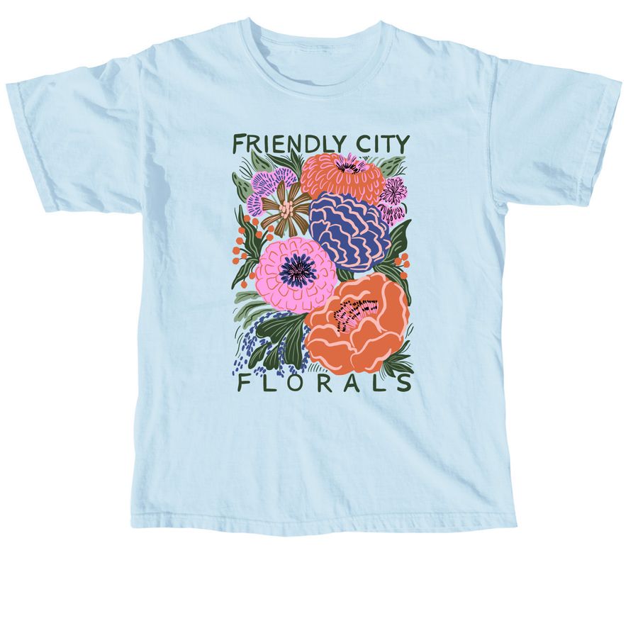 FCF x Tara Reid Collaboration Front Design, a Chambray Comfort Colors Unisex Tee