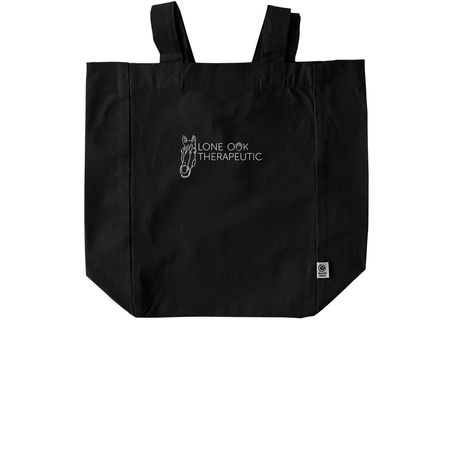 Lone Oak Huey Totes, a Black Recycled Cotton Tote Bag