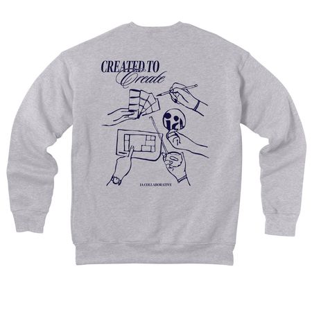Created to Create Crewneck, a Athletic Heather Premium Drop Shoulder Sweatshirt