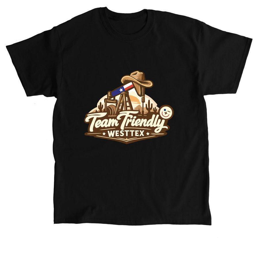 TeamFriendlyWestTex, a Black Classic Unisex Tee