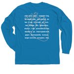 CHD awareness, a Sapphire Classic Long Sleeve Tee (back-view)
