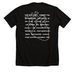 CHD awareness, a Solid Black Blend Premium Unisex Tee (back-view)