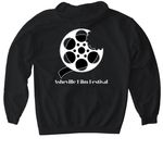 Take a Bite, a Black Gildan Softstyle Pullover Hoodie (back-view)