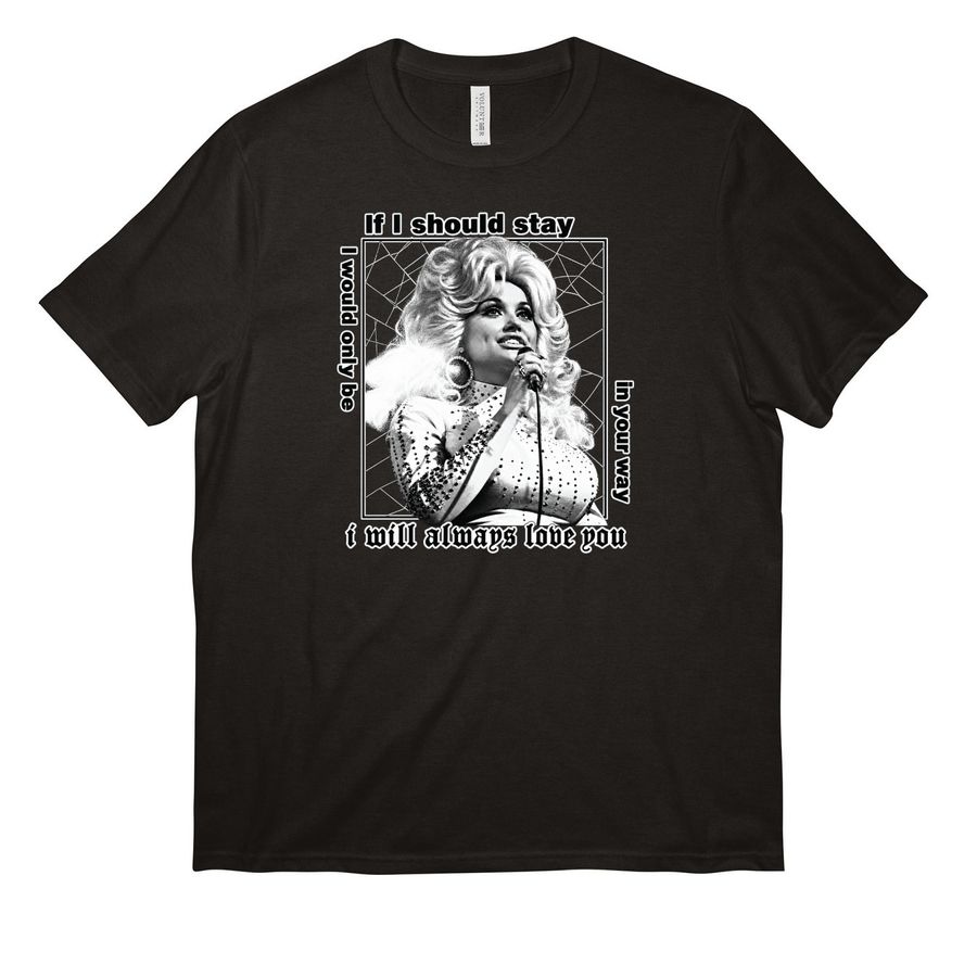 Dolly Parton Shop, a Deep Black All-American Unisex Tee