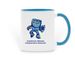 Warrior Mugs, a Light Blue Two-Tone Ceramic Mug